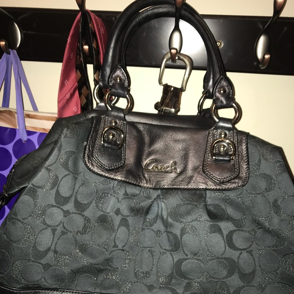Grey coach purse